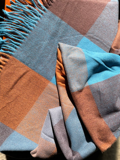 Soft Cashmere Cotton Blanket Style Plaid Jacquard Shawl/Scarf