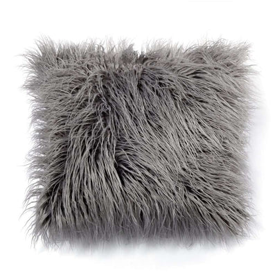 Fur/Long Hair - Plush Throw Pillowcase covers (2pc-18x18in)