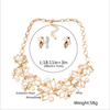 Trendy Pearl Necklace, Earrings Jewelry Set