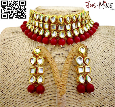 Indian Ancient Jewel Kundan Jewelry Set