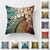 Cotton 3D Floral Print (2pc-18x18in) Throw Pillowcase Covers
